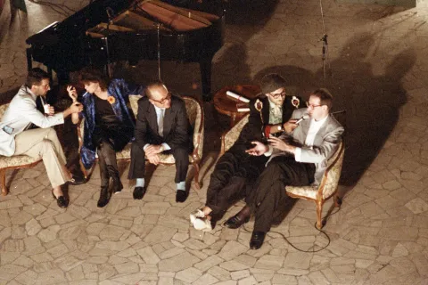 presentazione del libro 'Rimini' al grand hotel 1985