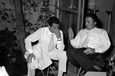 Alberto Sordi e Federico Fellini