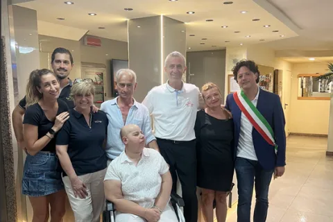 Andrea Caselle premiato all'hotel Bagli di Rivazzurra