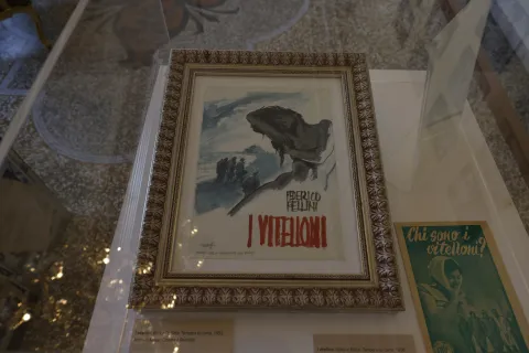 Stefania Sandrelli e Enrico Vanzina, a inaugurazione mostra “Alberto Sordi, maschera di un Vitellone”.