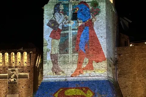 superman cartoon club su Castel Sismondo