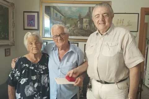 visita di auguri del 2021 in occasione del centesimo compleanno di Elso Casadei