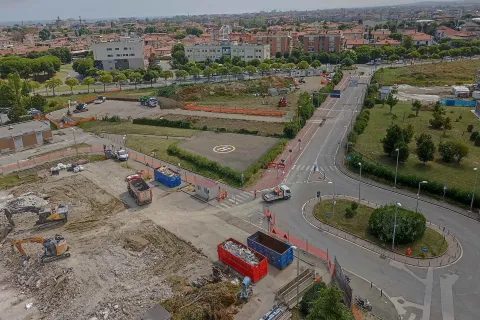 Cantiere nuovo padiglione Ospedale Infermi
