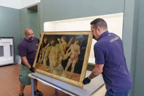 trasferimento opera bellini per restauro