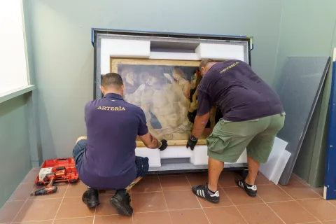 trasferimento opera bellini per restauro