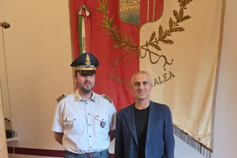 Il Sindaco incontra il  Capitano Stefano Di Vozzo
