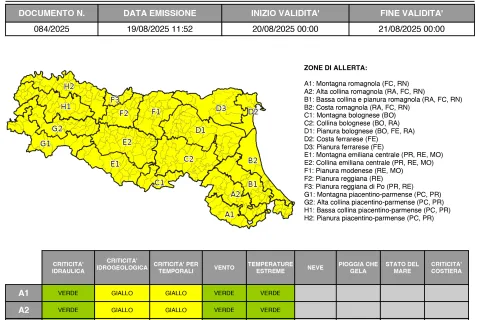 allerta n. 84/2025