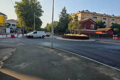 rotonda tra le vie Fada, Flaminia e Carlo Alberto Dalla Chiesa