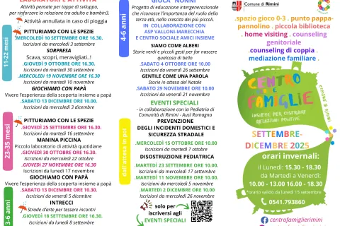 fronte volantino centro per le famiglie settembre dicembre 2025