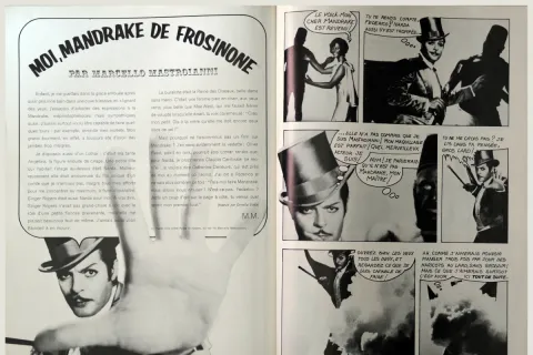Estratto del numero speciale di “Vogue France” curato da Fellini - Natale 1972 (archivio Museo Fellini)