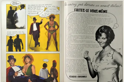 Estratto del numero speciale di “Vogue France” curato da Fellini - Natale 1972 (archivio Museo Fellini)