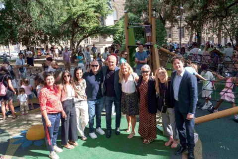 Nuova area giochi Piazza Ferrari