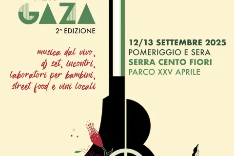 Locandina VOCI PER GAZA 2025