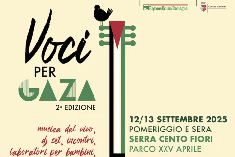 Locandina VOCI PER GAZA 2025