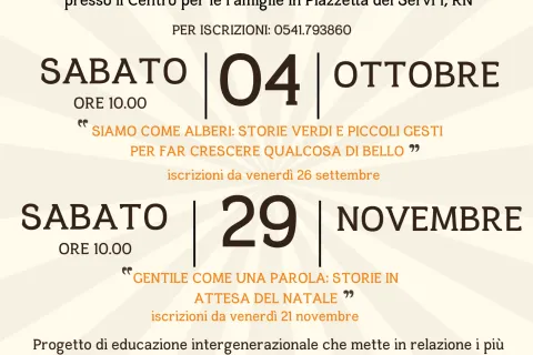progetto Gioca nonni ottobre novembre 2025