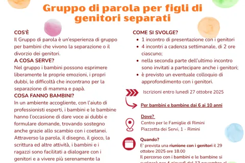 locandina gruppo figli genitori separati