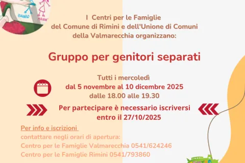 locandina gruppo genitori separati