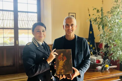 Sindaco Jamil Sadegholvaad e Comandante della Polizia Penitenziaria Aurelia Panzeca