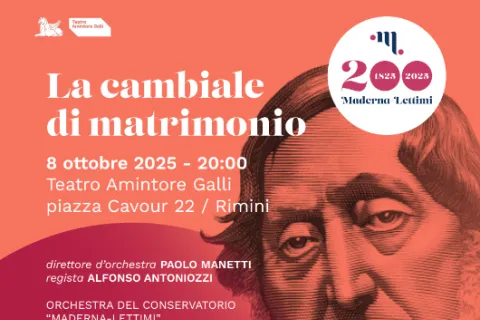 Teatro Galli “La Cambiale di Matrimonio” di Gioacchino Rossini
