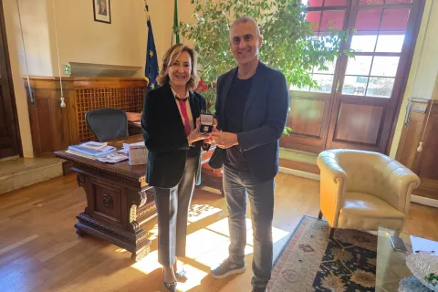 Sindaco Jamil Sadegholvaad e Questore Olimpia Abbate