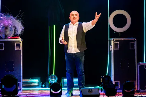 Paolo Cevoli nello spettacolo Figli di Troia