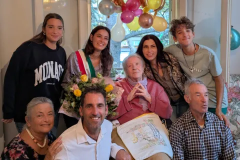 nonna Ermanna che ha spento 100 candeline 