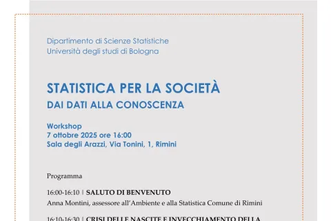  7 ottobre a Rimini il workshop del Dipartimento di Scienze Statistiche dell'Università di Bologna