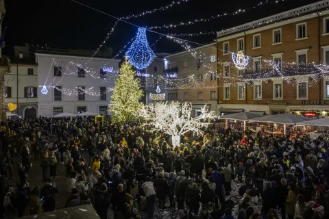 Rimini illumina il Natale con le luci dedicate a ‘È per te’ 2025