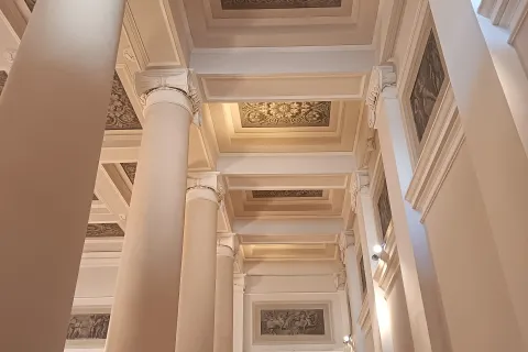 restauro del foyer del Teatro Amintore Galli