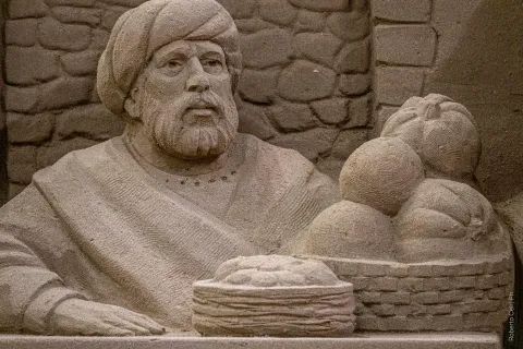 Particolare presepe sabbia