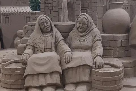 Presepe di sabbia particolare