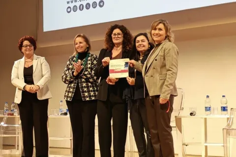 la equipe de i nodi territoriali riminesi premiati a roma