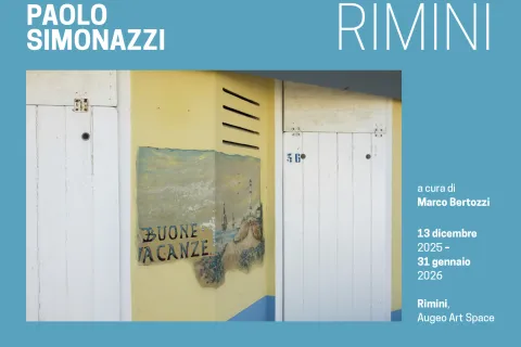 locandina Rimini nelle fotografie di Paolo Simonazzi - spazio eugeo 13 dicembre -31 gennaio