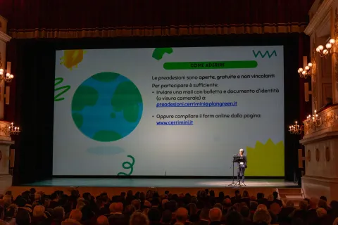 Lancio della prima CER al Teatro Galli 