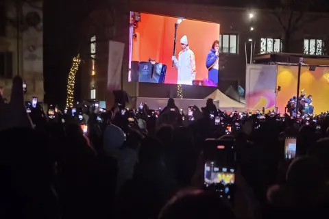 la fiamma olimpica a rimini 