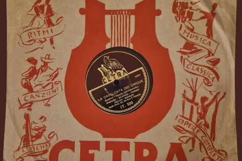 Copertina Disco esposto nella mostra “La musica di Fellini”