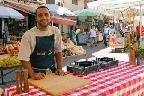 al Mercato Coperto le riprese di “Cucina al mercato con Ruben”