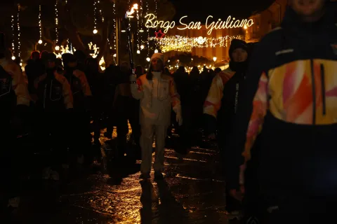 la fiamma olimpica Rimini 