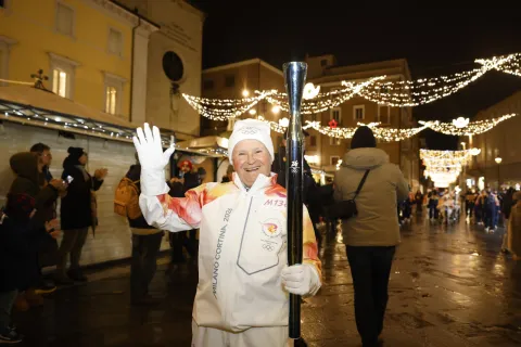 la fiamma olimpica Rimini 