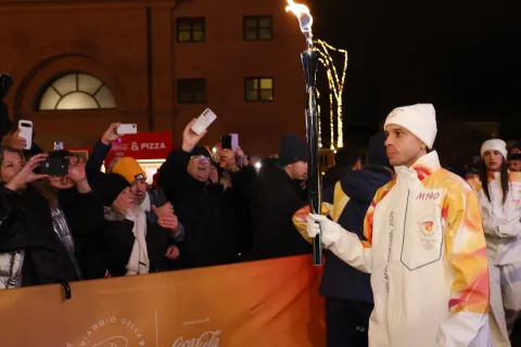 la fiamma olimpica Rimini 