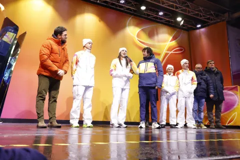 la fiamma olimpica Rimini 