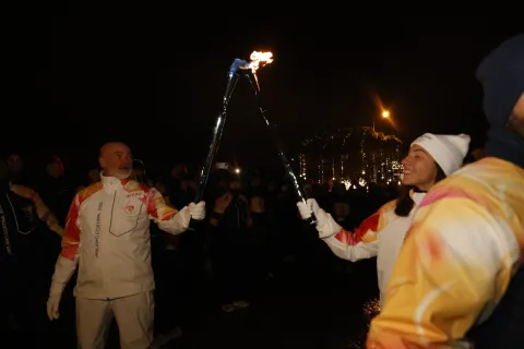 la fiamma olimpica Rimini 