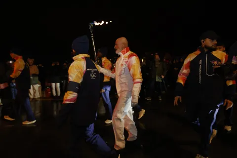 la fiamma olimpica Rimini 