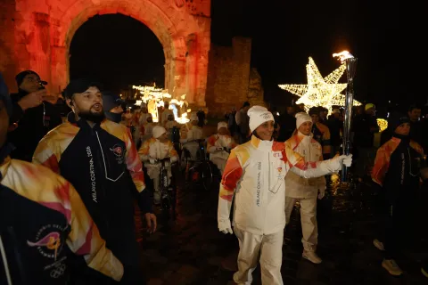 la fiamma olimpica Rimini 