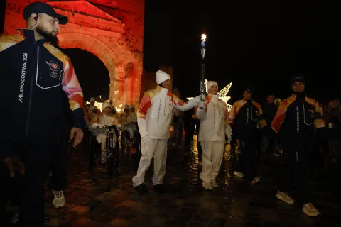 la fiamma olimpica Rimini 