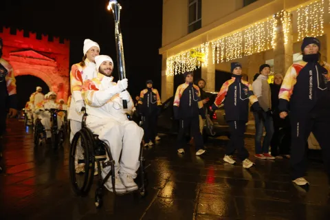 la fiamma olimpica Rimini 