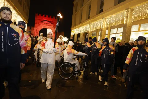 la fiamma olimpica Rimini 