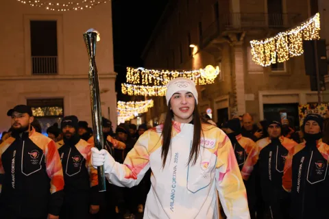 la fiamma olimpica Rimini 