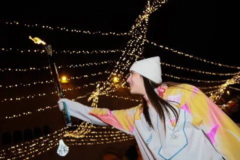 la fiamma olimpica Rimini 