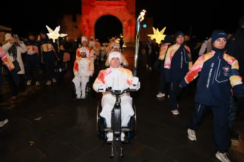 la fiamma olimpica Rimini 